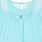 Girls Aqua Tulle Dress, 1, hi-res