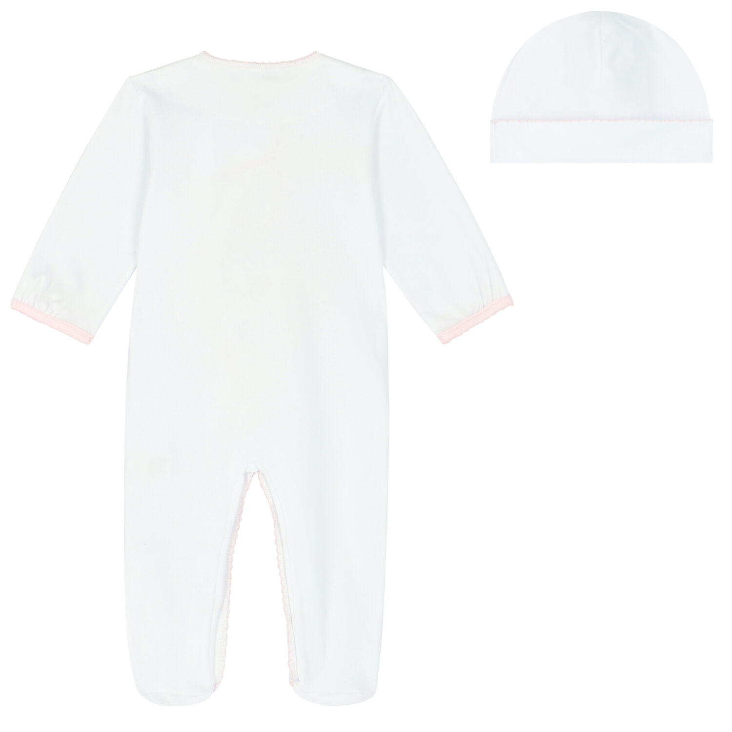 أفرول باللون الأبيض والزهري مزخرف بالزهور للبنات, 2, hi-res image number null