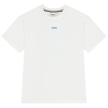 Boys White Logo T-Shirt