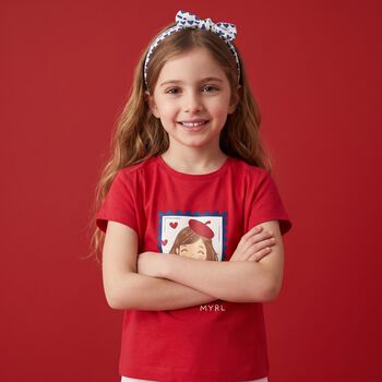 Younger Girls Red T-Shirt Set