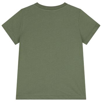 Green Teddy Bear Logo T-Shirt