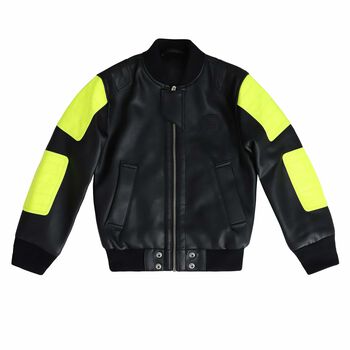 Boys Black Leather Jacket