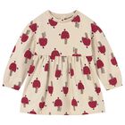 فستان الفطر البيج للفتيات الصغيرات, 2, hi-res