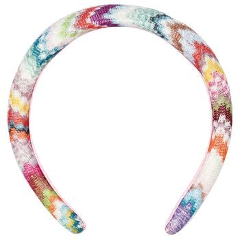 Girls Multi-Coloured Zigzag Headband