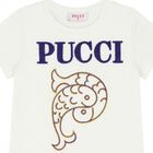 تيشريت بنات  بالشعار باللون  العاجي, 1, hi-res