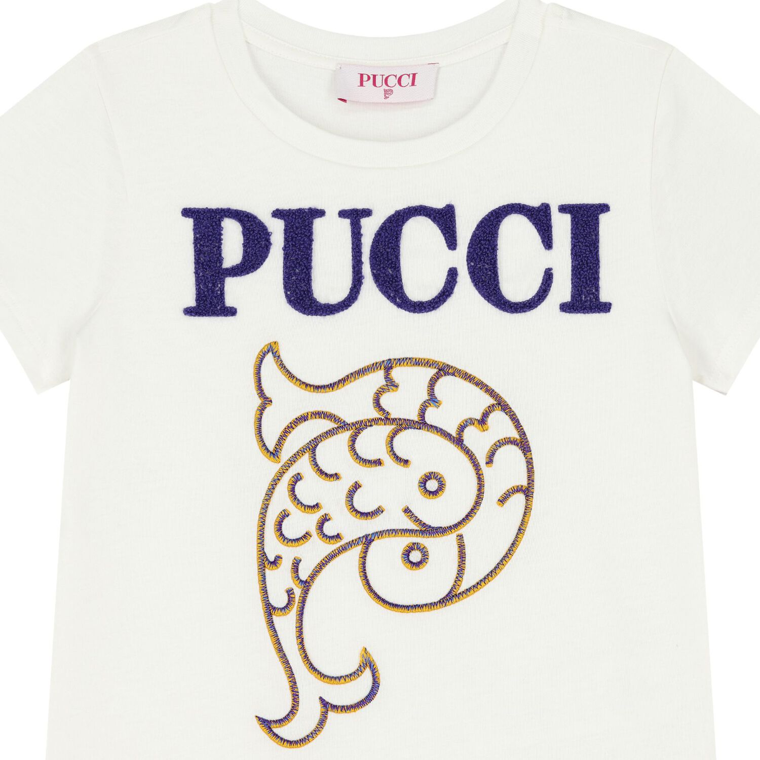 تيشريت بنات  بالشعار باللون  العاجي, 1, hi-res