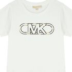 Girls Ivory Logo T-Shirt, 1, hi-res