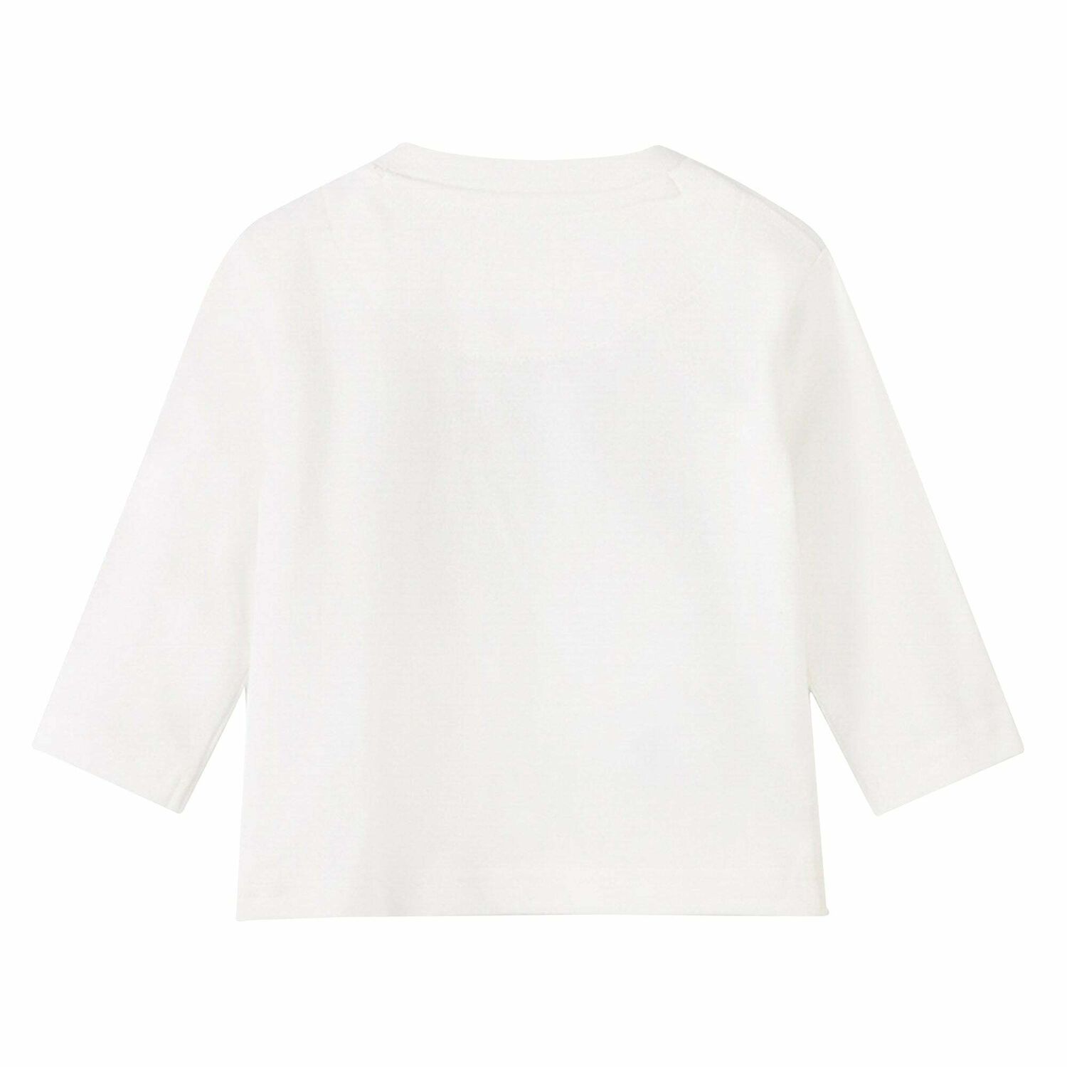 توب باكمام طبعة قطط باللون العاجى للاولاد, 1, hi-res image number null