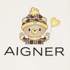 بطانية بالشعار باللون العاجي, 1, hi-res