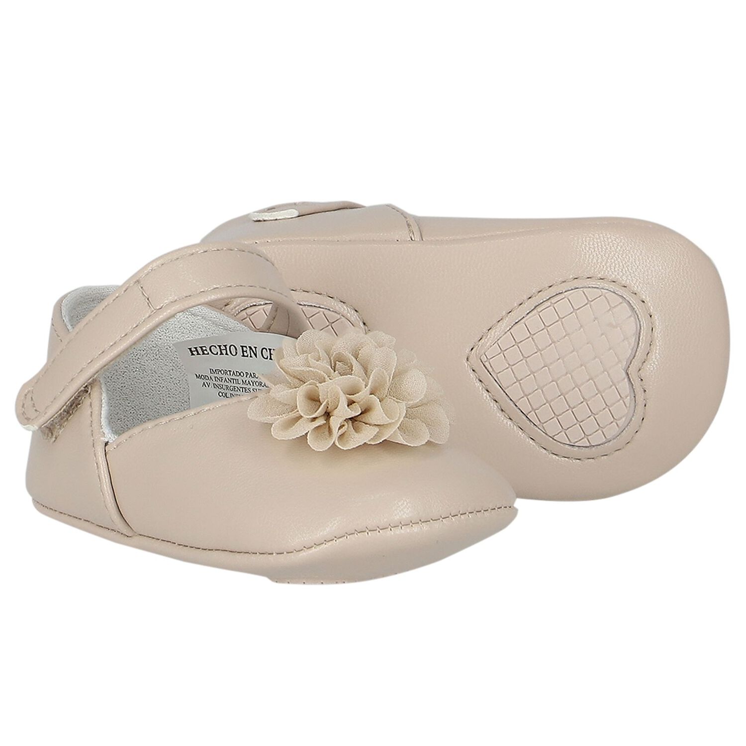 Baby Girls Ivory Pre Walker Shoes, 4, hi-res image number null