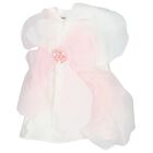 Girls White & Pink Logo Flower Dress, 1, hi-res
