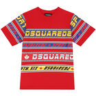 تيشيرت بالشعار باللون الاحمر للاولاد, 1, hi-res