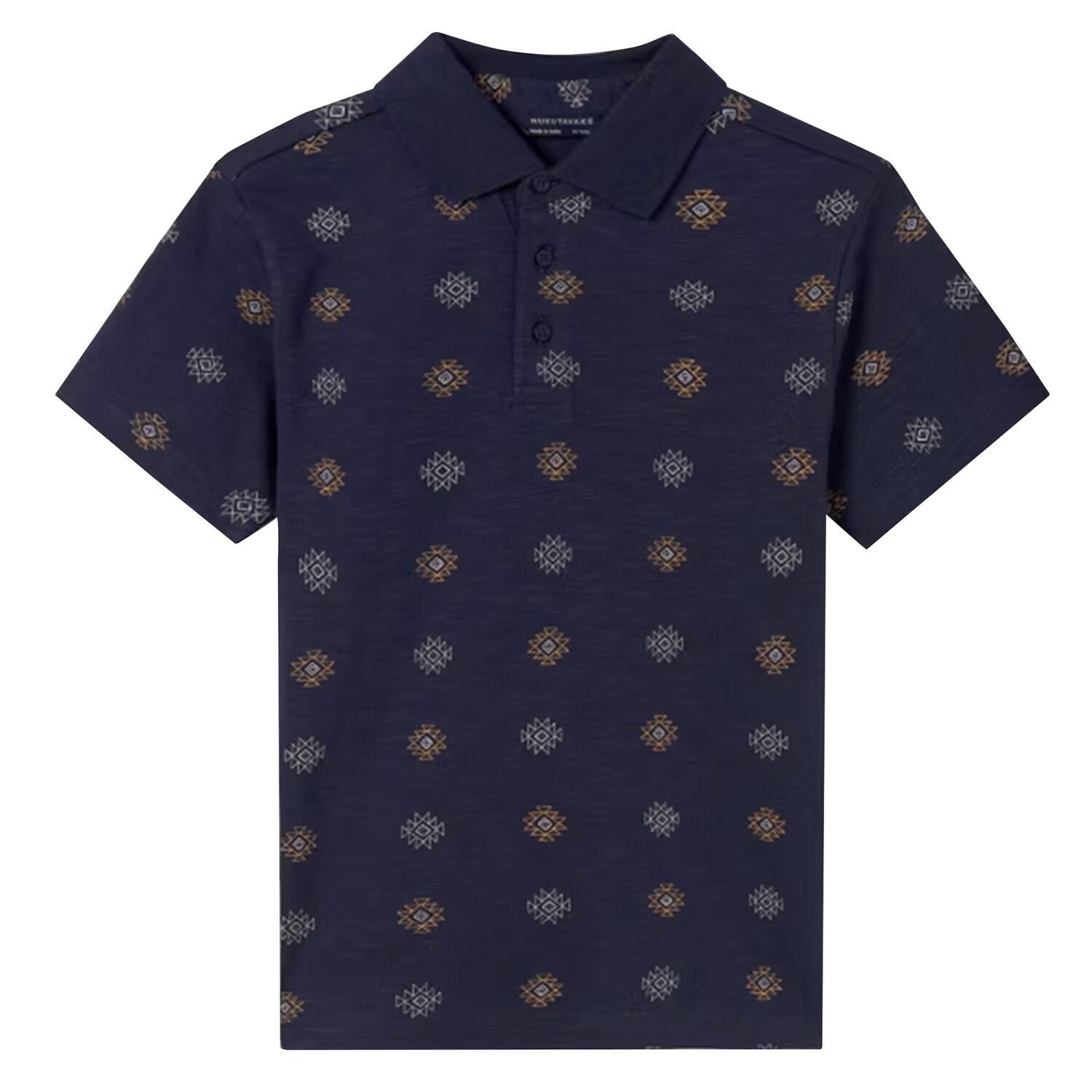 Boys Navy Blue Polo Shirt, 1, hi-res