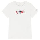 Girls White Logo T-Shirt, 1, hi-res