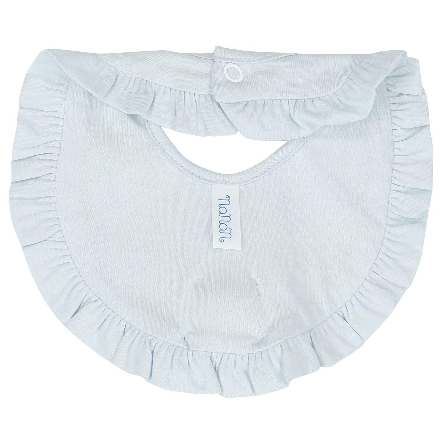 Baby Boys Blue Teddy Bear Bib, 1, hi-res