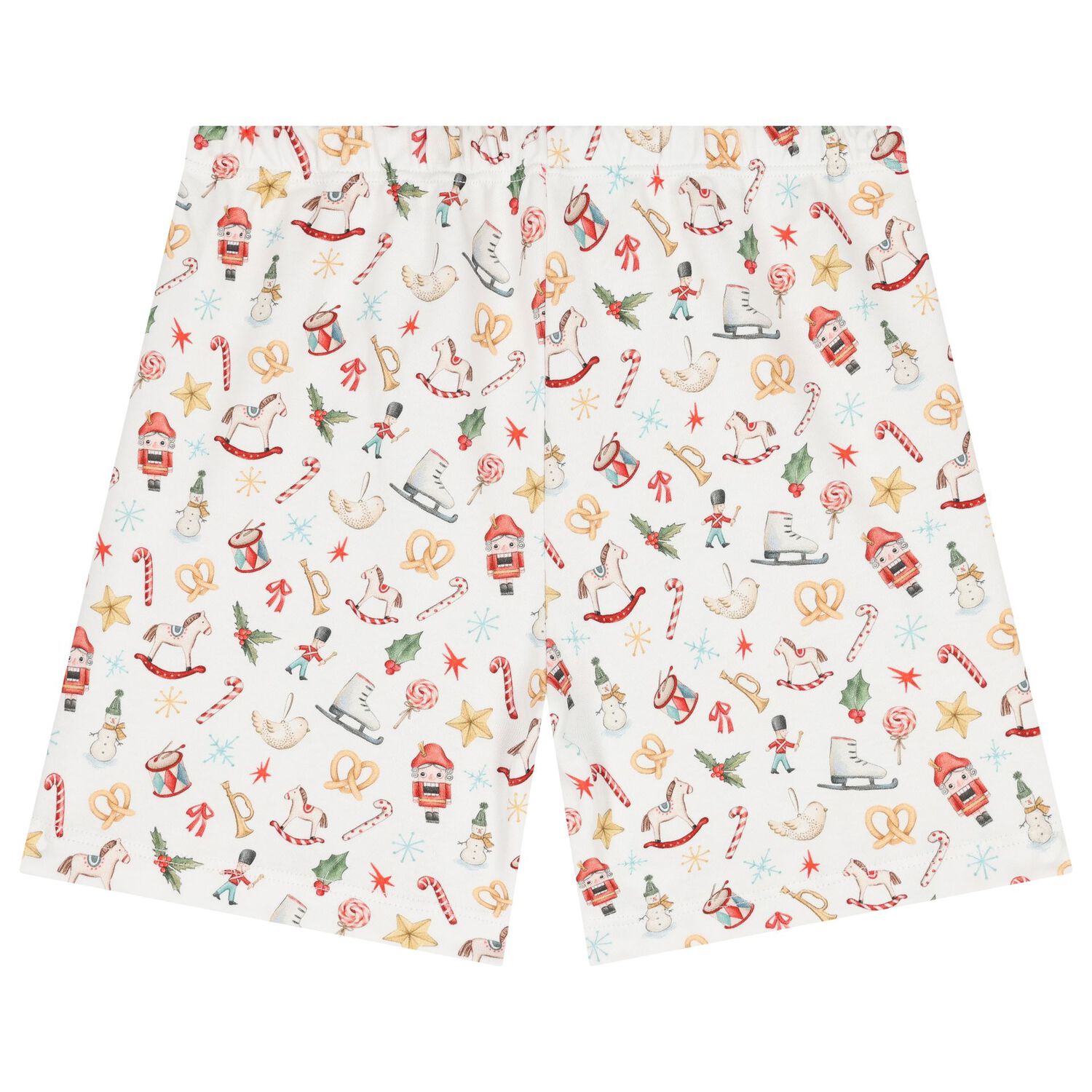 بيجامة بشعار احتفالي باللون الأبيض , 1, hi-res image number null