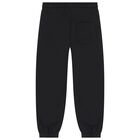 Girls Black & Pink Logo Joggers, 4, hi-res