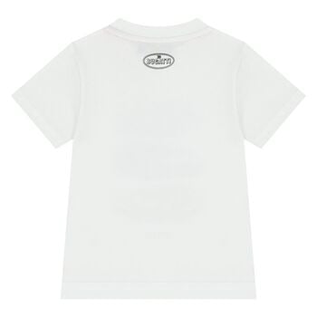 Younger Boys White Logo T-Shirt