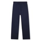Boys Navy Blue Logo Joggers, 2, hi-res