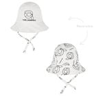 Baby Boys White Logo Reversible Logo Hat, 1, hi-res