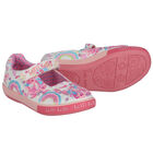 حذاء بنات مطرز باللون العاجي, 1, hi-res