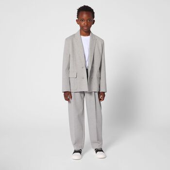 White & Black Logo Trainers