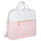 White & Pink Logo Baby Changing Bag, 2, hi-res