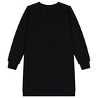 فستان بناتي باللون أسود بطبعة خريطة جغرافية, 1, hi-res