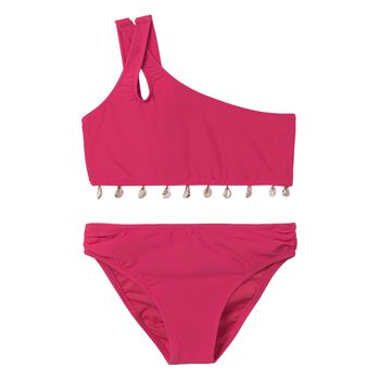 Girls Pink Seashell Bikini