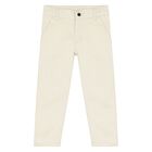 Younger Boys Ivory Trousers, 1, hi-res