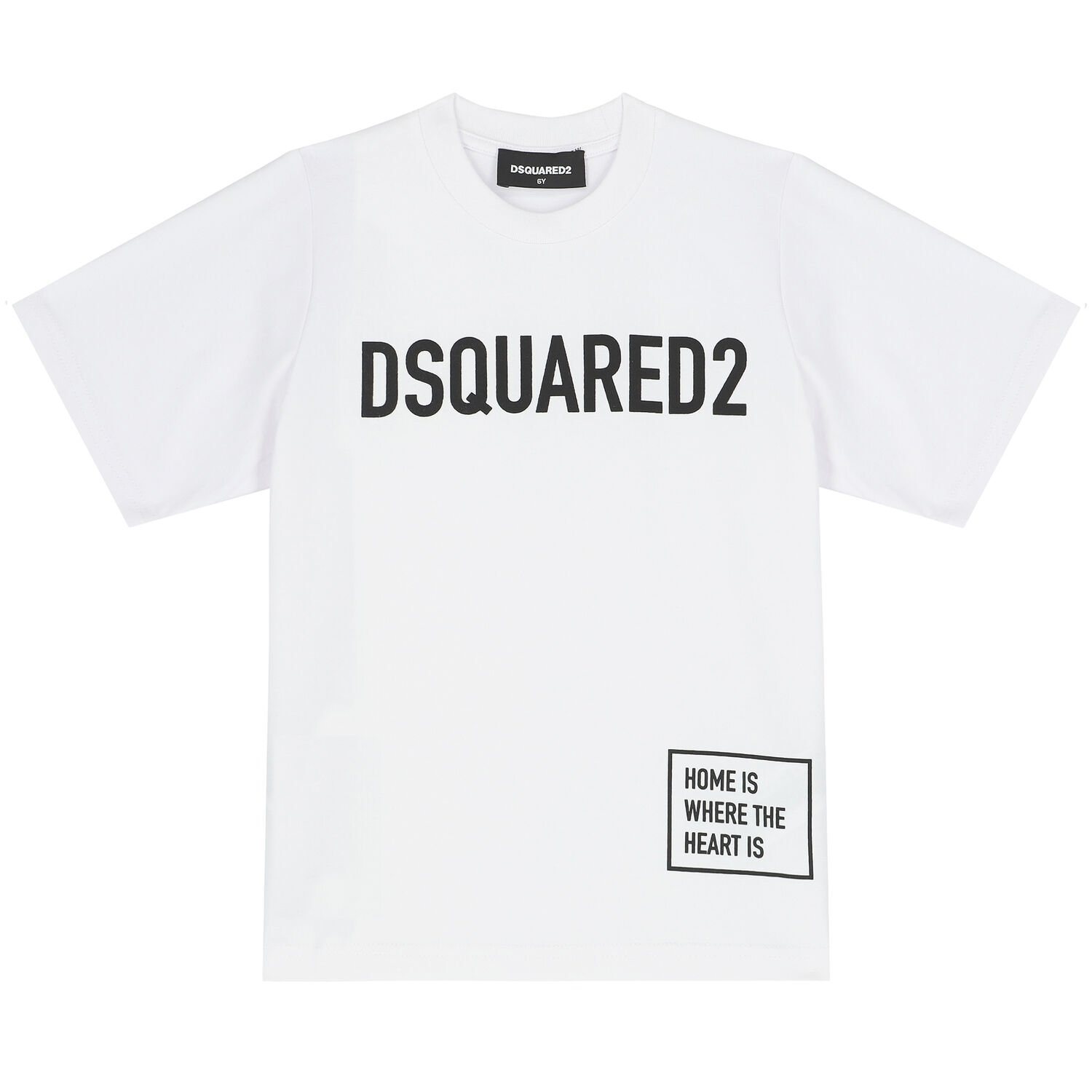 White Logo Cotton T-Shirt, 1, hi-res