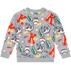 Boys Grey Varsity Tiger Logo Sweatshirt, 1, hi-res