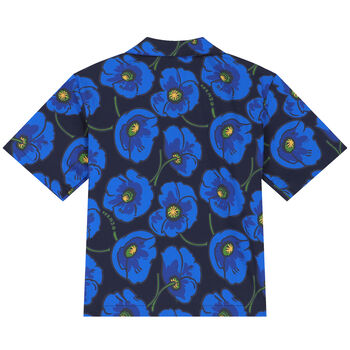 Boys Blue Logo & Poppy Poplin Shirt