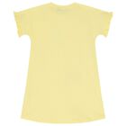 فستان بنات بطبعة حقيبة بالشعار باللون الأصفر, 1, hi-res