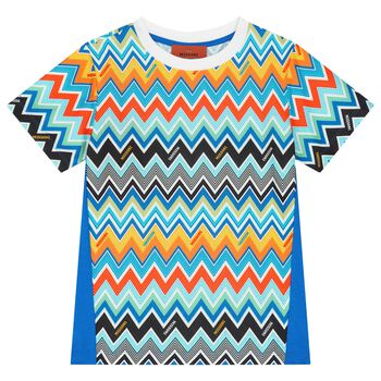 Boys Multi-Coloured Zig Zag T-Shirt