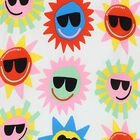 Girls White Sun T-Shirt Dress, 1, hi-res