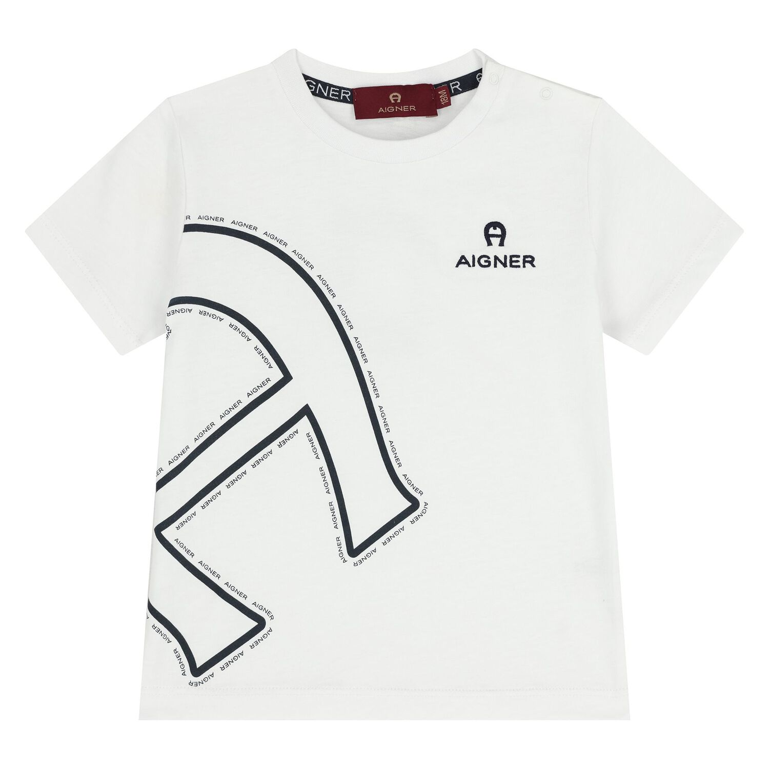 Youngers Boys White & Navy Blue Logo Shorts Set, 1, hi-res