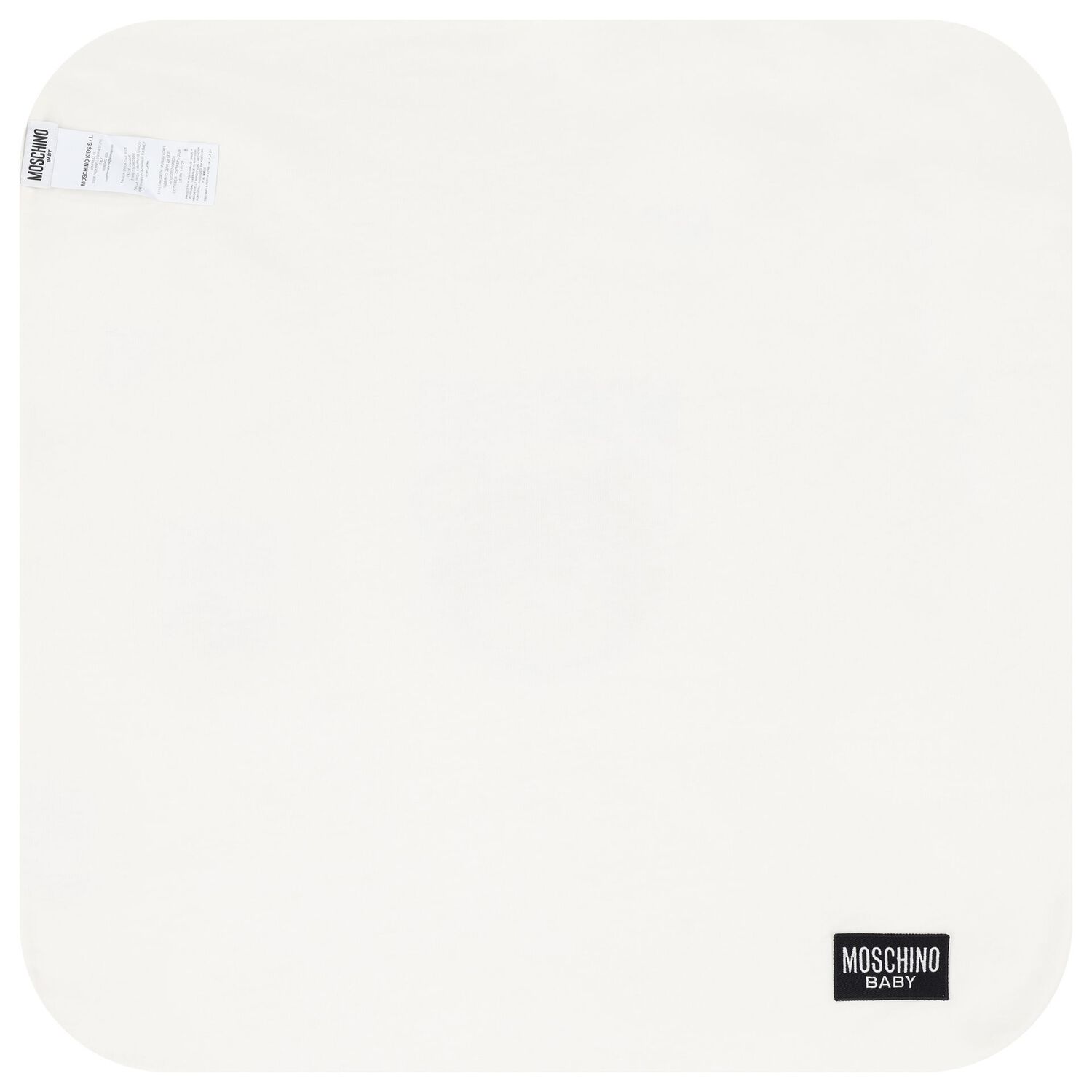 Ivory Teddy Bear Logo Baby Blanket, 1, hi-res