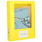 طقم شورت بطبعة حقيبة باللون الأزرق و الأبيض, 2, hi-res