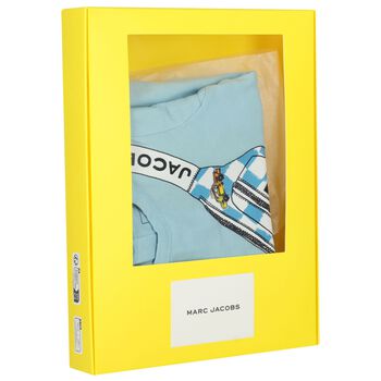 Younger Blue & White Bag Shorts Set