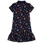 Girls Navy Blue Polo Dress, 1, hi-res