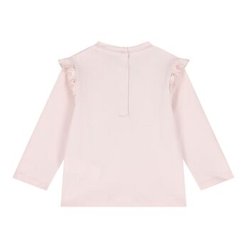 Baby Girls Pink Leopard Long Sleeve Top
