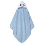 Baby Boys Blue Hooded Towel, 2, hi-res