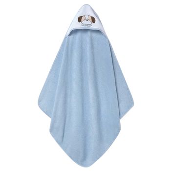 Baby Boys Blue Hooded Towel