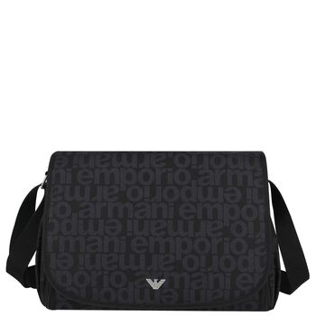 Black Logo Baby Changing Bag