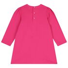 فستان بنات بفيونكه باللون الوردى , 1, hi-res