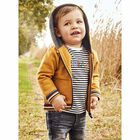 توب باكمام باللون العاجى والاسود للاولاد (قطعتين), 1, hi-res