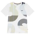 Boys White Logo T-Shirt, 1, hi-res