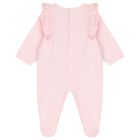 Baby Girls Pink Logo Babygrow, 2, hi-res