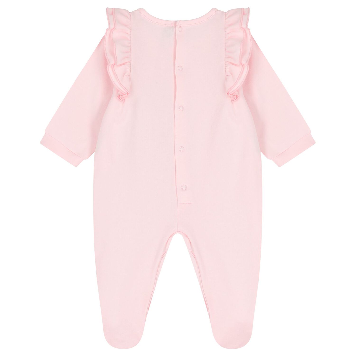 Baby Girls Pink Logo Babygrow, 2, hi-res